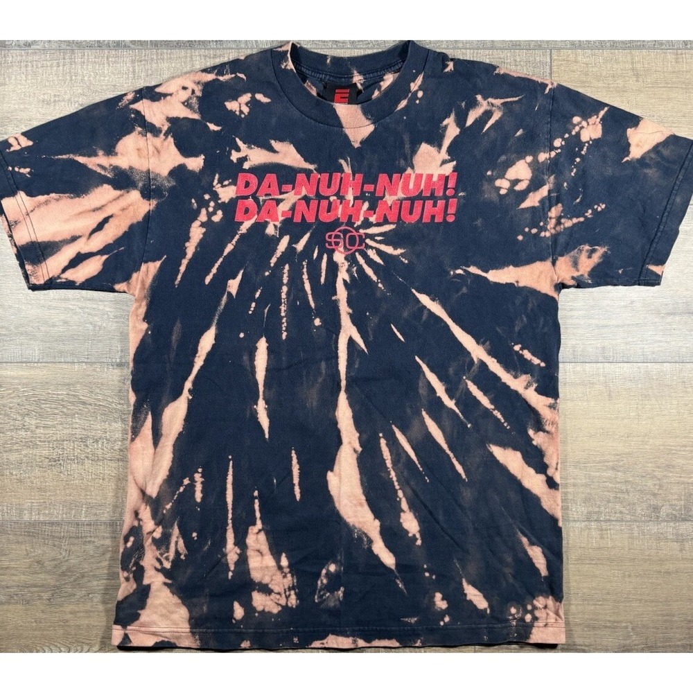 Vintage 00's Y2K ESPN Sports Center Da-Nuh-Nuh! Theme Promo Shirt Sz L Tie Dye